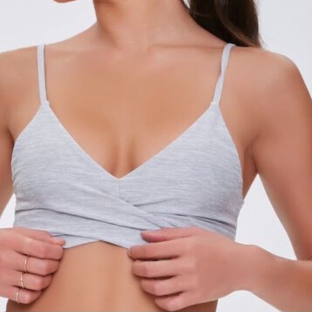 Forever 21 Heathered Cami Sports Bra Medium